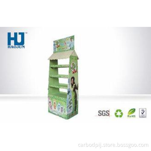 Foldable 3 Tiles Disassemble Beverage Display Floor Stand S